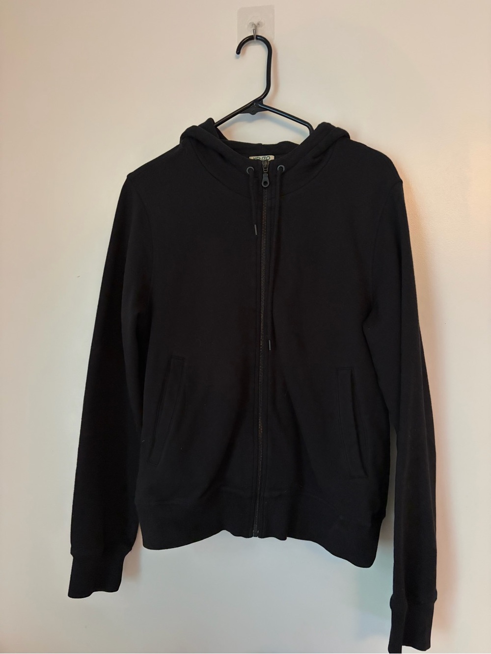 Kenzo Black Zip-Up Hoodie